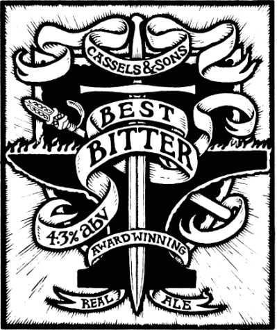 Cassels Best Bitter real ale tap beer badge
