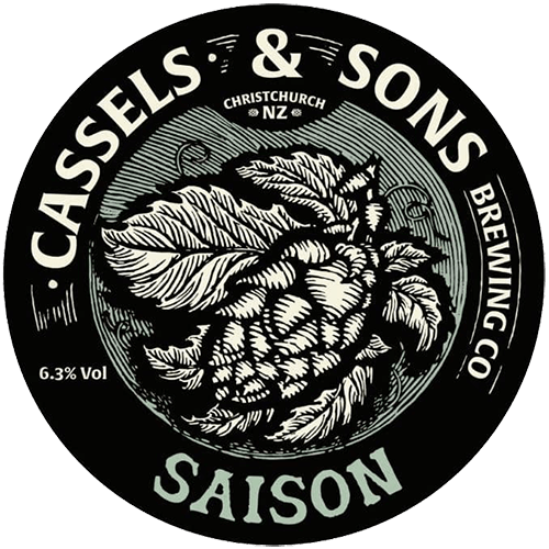 Saison tap beer badge - Cassels Craft Beer