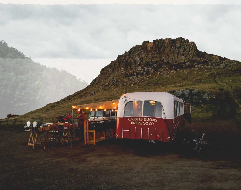 Cassels craft beer bus in Christchurch