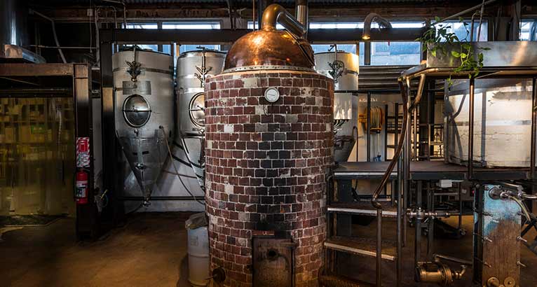 Wood Fired Kettle at Cassels Brewery