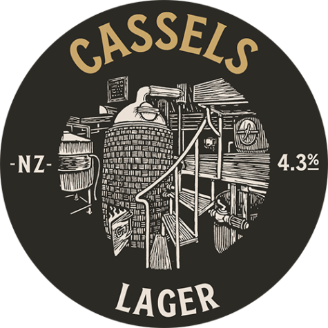 Lager tap badge - Cassels Craft Beer
